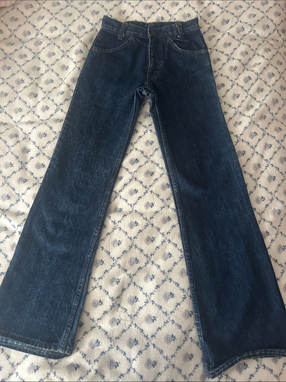 Vintage Levi’s dark wash slight flare jeans